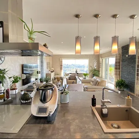 度假居 Superb Modern - Sea View Pool 尼斯